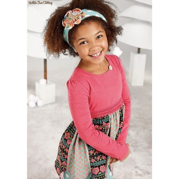 Matilda Jane Other - Matilda Jane Girls Once Upon A. Time Winding Road Tunic Top Size 6